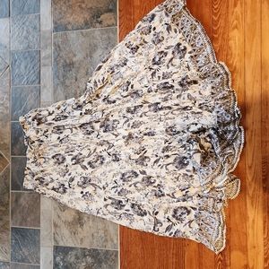 Nostalgia Blk & Wht Maxi Skirt Small